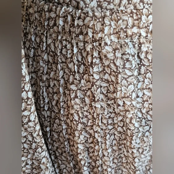 Chessa Davis Vintage 70s Peasant Maxi Skirt Set S/M In Pink/Brown - Picture 8 of 13